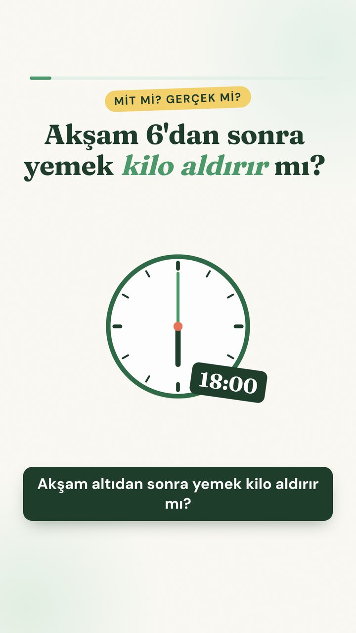 Akşam 6'dan Sonra Yemek Kilo Aldırır mı? (Mit mi Gerçek mi?)